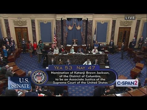 Republicans Walk Out of Senate Chamber as Judge Ketanji Brown Jackson is Confirmed to the Supreme Court Republicans Walk Out of Senate Chamber as Judge Ketanji Brown Jackson is Confirmed to the Supreme Court