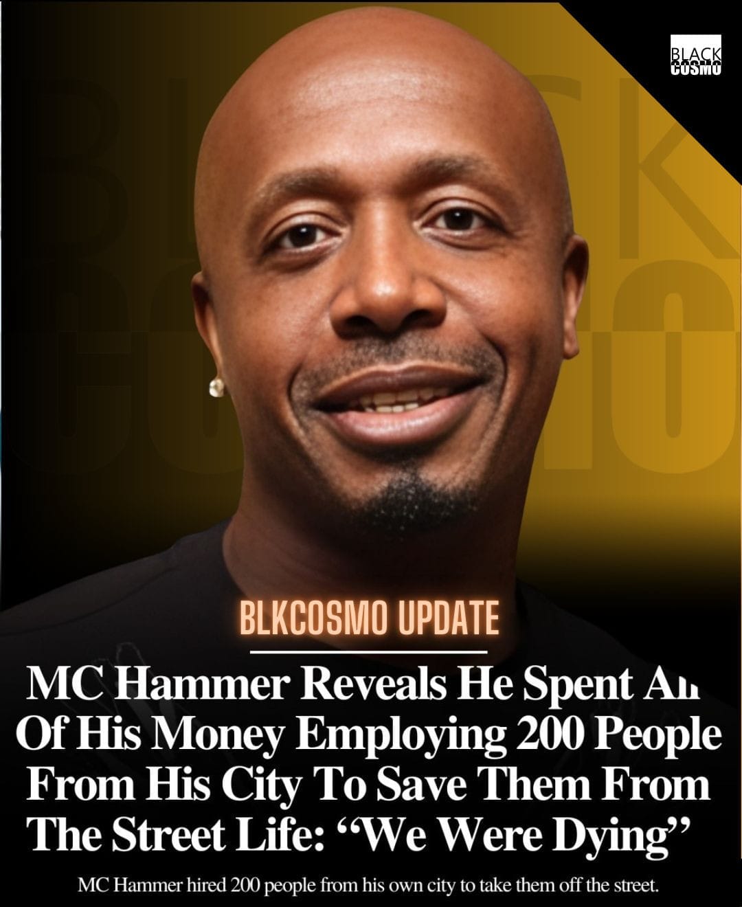 MC Hammer Reveals He Spent All His Money Employing 200 People From His City To Save Them From The Street Life: “We Were Dying” MC Hammer Reveals He Spent All His Money Employing 200 People From His City To Save Them From The Street Life: “We Were Dying”