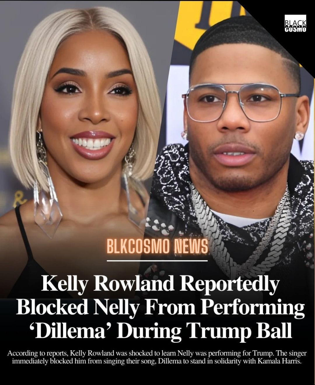 Kelly Rowland Stands Firm, Blocks Nelly from Performing ‘Dilemma’ ✊🏽🎤 Kelly Rowland Stands Firm, Blocks Nelly from Performing ‘Dilemma’ ✊🏽🎤