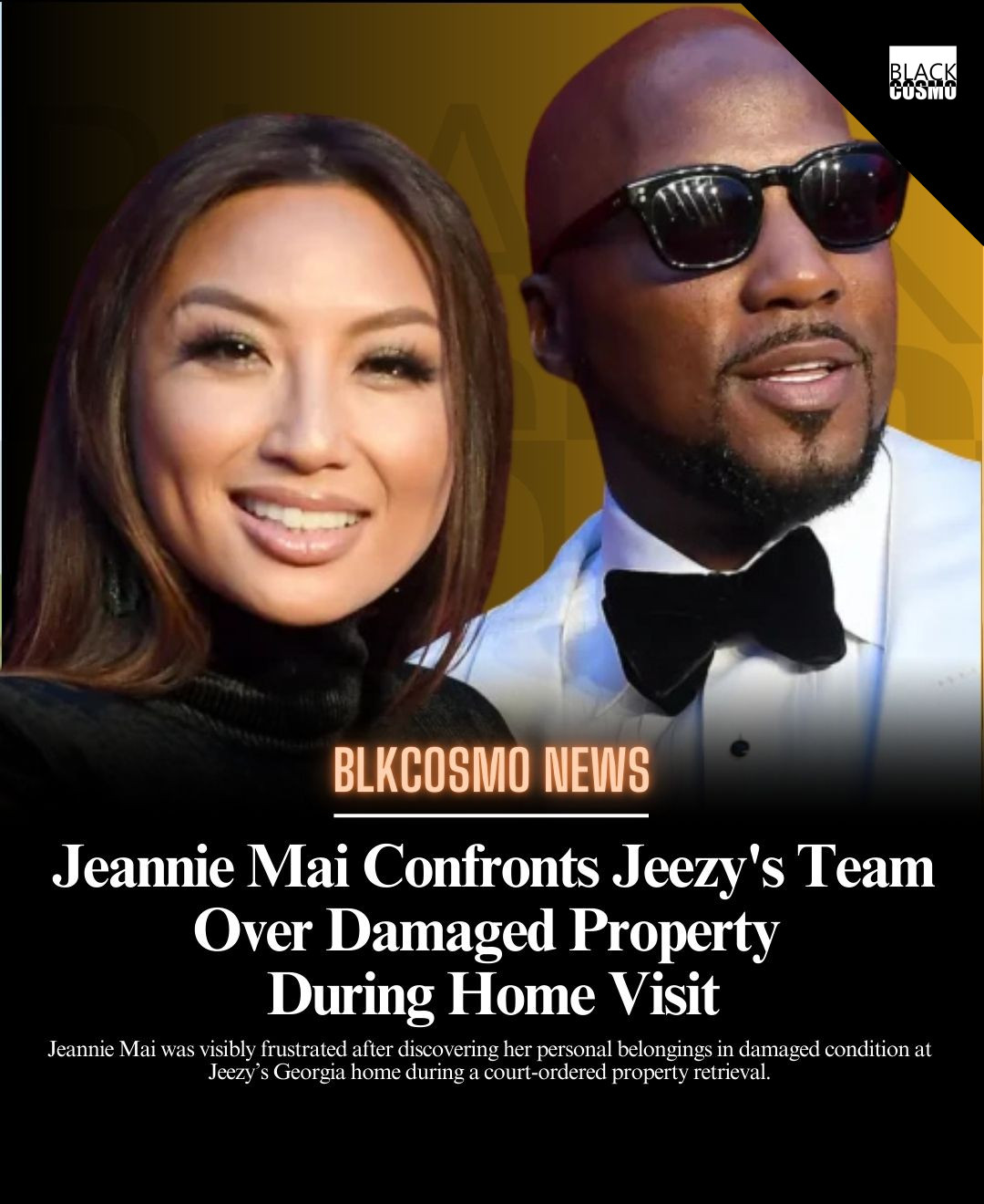 Jeannie Mai Confronts Jeezy’s Team Over Damaged Property During Home Visit Jeannie Mai Confronts Jeezy’s Team Over ‘Damaged’ Property During Home Visit