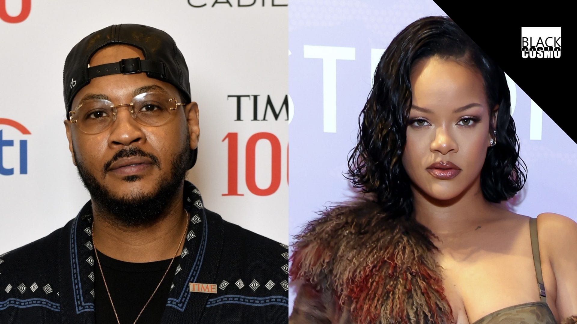 Carmelo Anthony Discusses Viral Photo with Rihanna What Had Happened Was: Carmelo Anthony Explains His Facial Expression In Viral Risk It All Photo With Rihanna (WATCH)