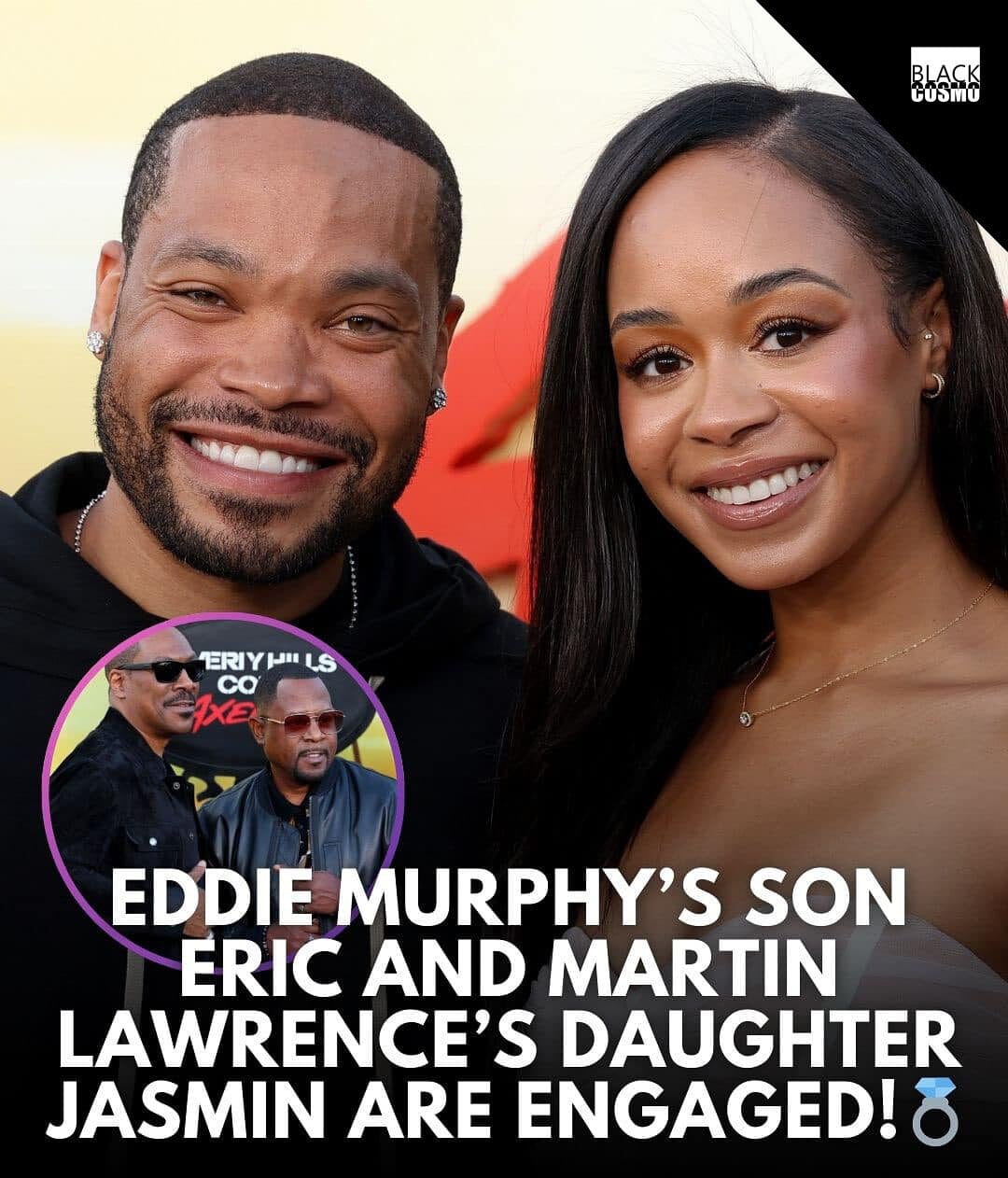Congratulations to Eric Murphy (Eddie Murphy’s son) and Jasmin Lawrence (Martin Lawrence Daughter) Congratulations to Eric Murphy (Eddie Murphy’s son) and Jasmin Lawrence (Martin