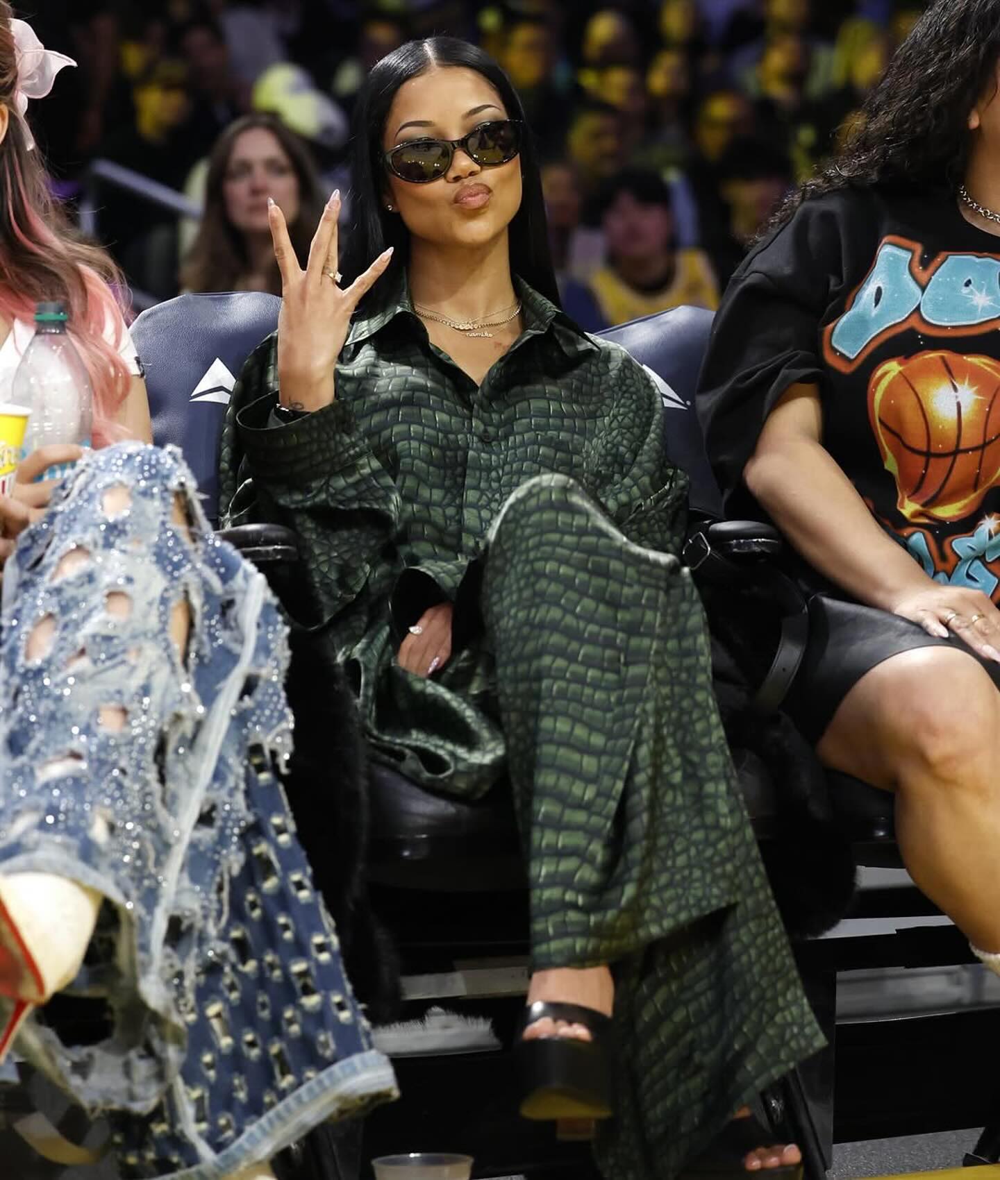 Jhene Aiko Stuns in Balenciaga Crocodile Print Jhene Aiko Stuns in Balenciaga Crocodile Print
