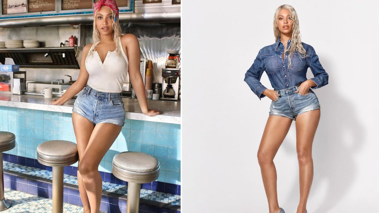 Beyoncé Models Blue Daisy Dukes For Levi’s “Reimagine” Campaign Beyoncé Models Blue Daisy Dukes For Levi's "Reimagine" Campaign