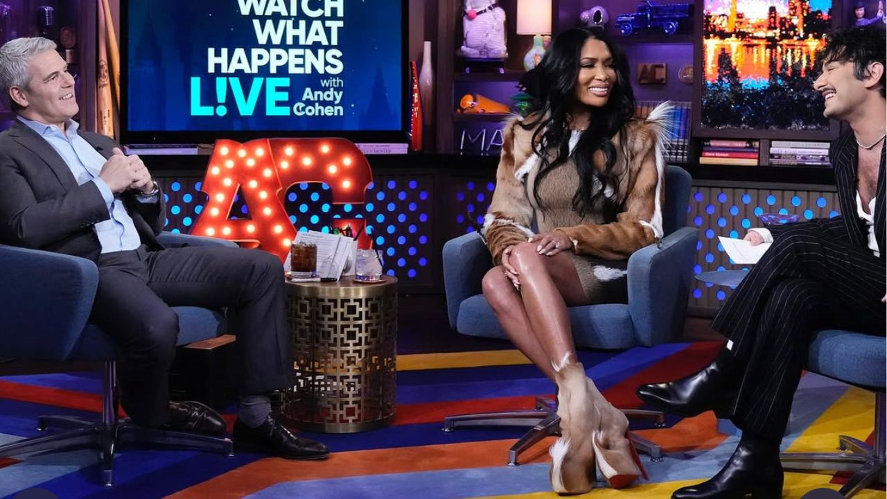 Brit Eady Stuns in Vintage Roberto Cavalli Dress on WWHL Amid RHOA Drama Bright Eady Wows on WWHL in Vintage Roberto Cavalli Dress, Dior Bag & Christian Louboutin Boots