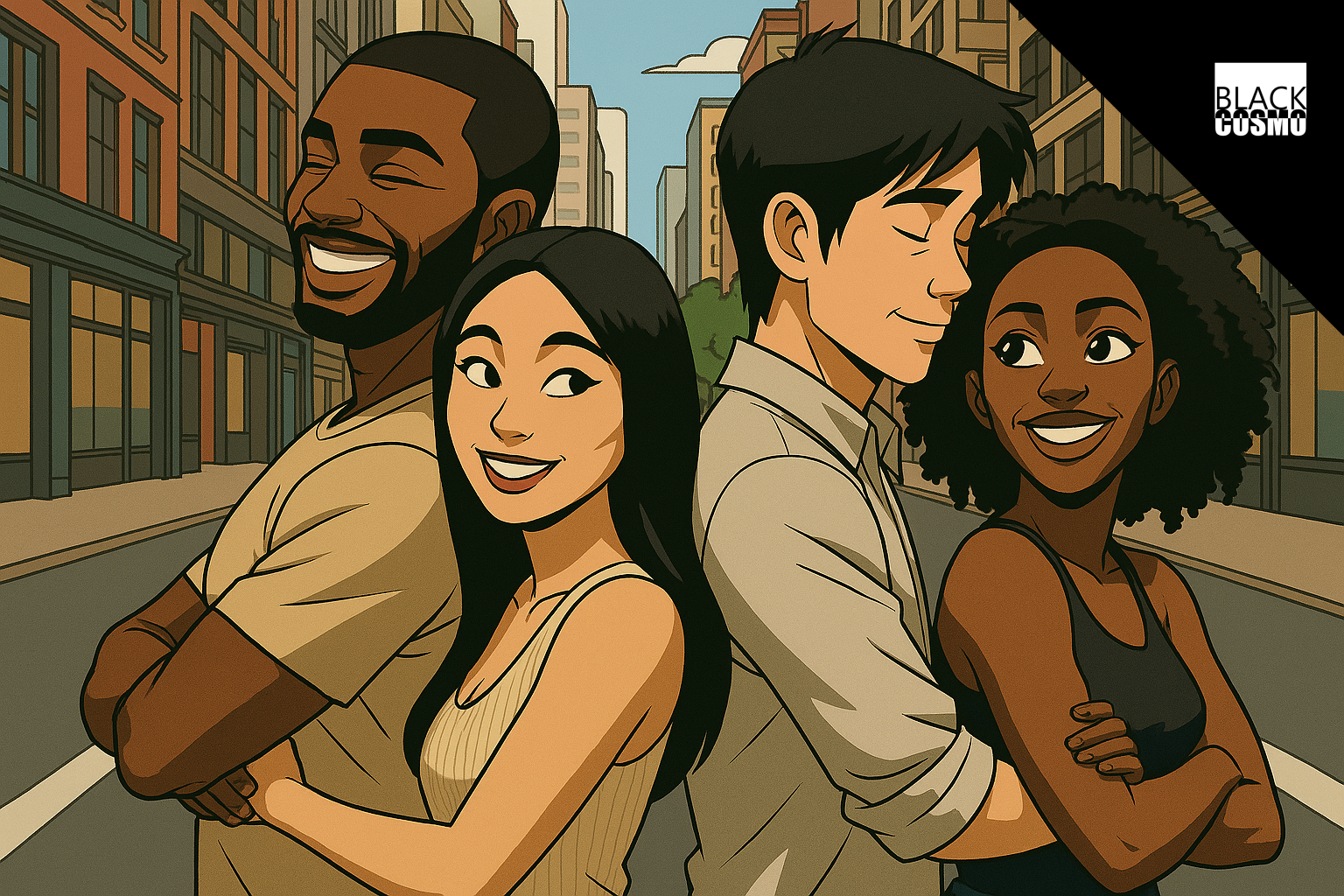 Interracial Dating: Why Asian Women and Black Men Stand OutβBut Not Asian Men and Black Women black male with Asian woman and black girl with Asian man