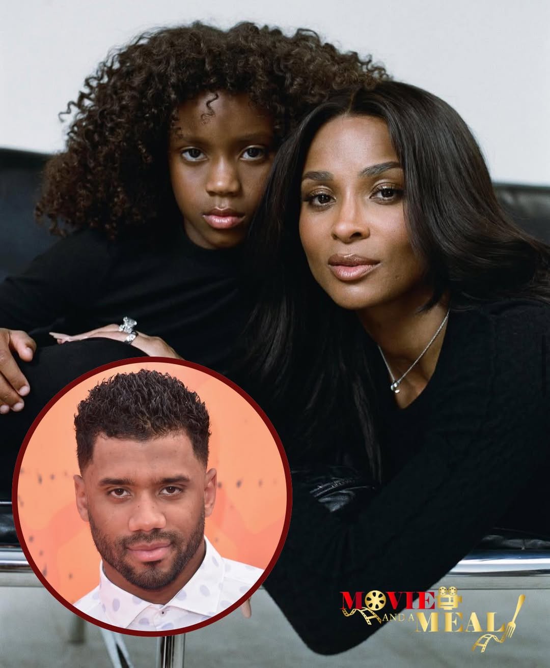 Ciara’s Daughter and Husband Look Like Twins—But That’s Not All Ciara’s husband Russell Wilson and their daughter Sienna smiling side by side, highlighting their twin-like resemblance.