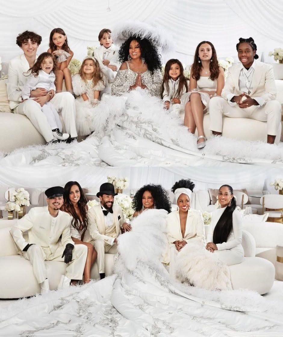 Diana Ross Poses with All 5 Children and 8 Grandkids After Met Gala Tribute Diana Ross photographed with her children and grandchildren