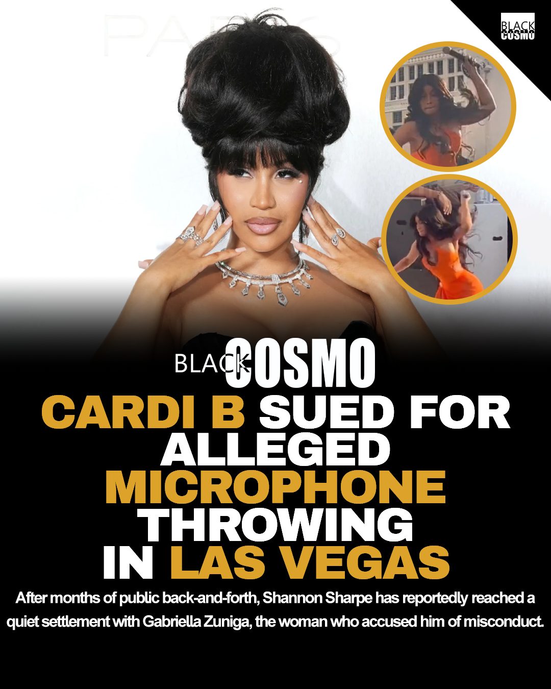 Cardi B Assault Lawsuit Cardi B Hit With Assault Lawsuit Over 2023 Mic Toss