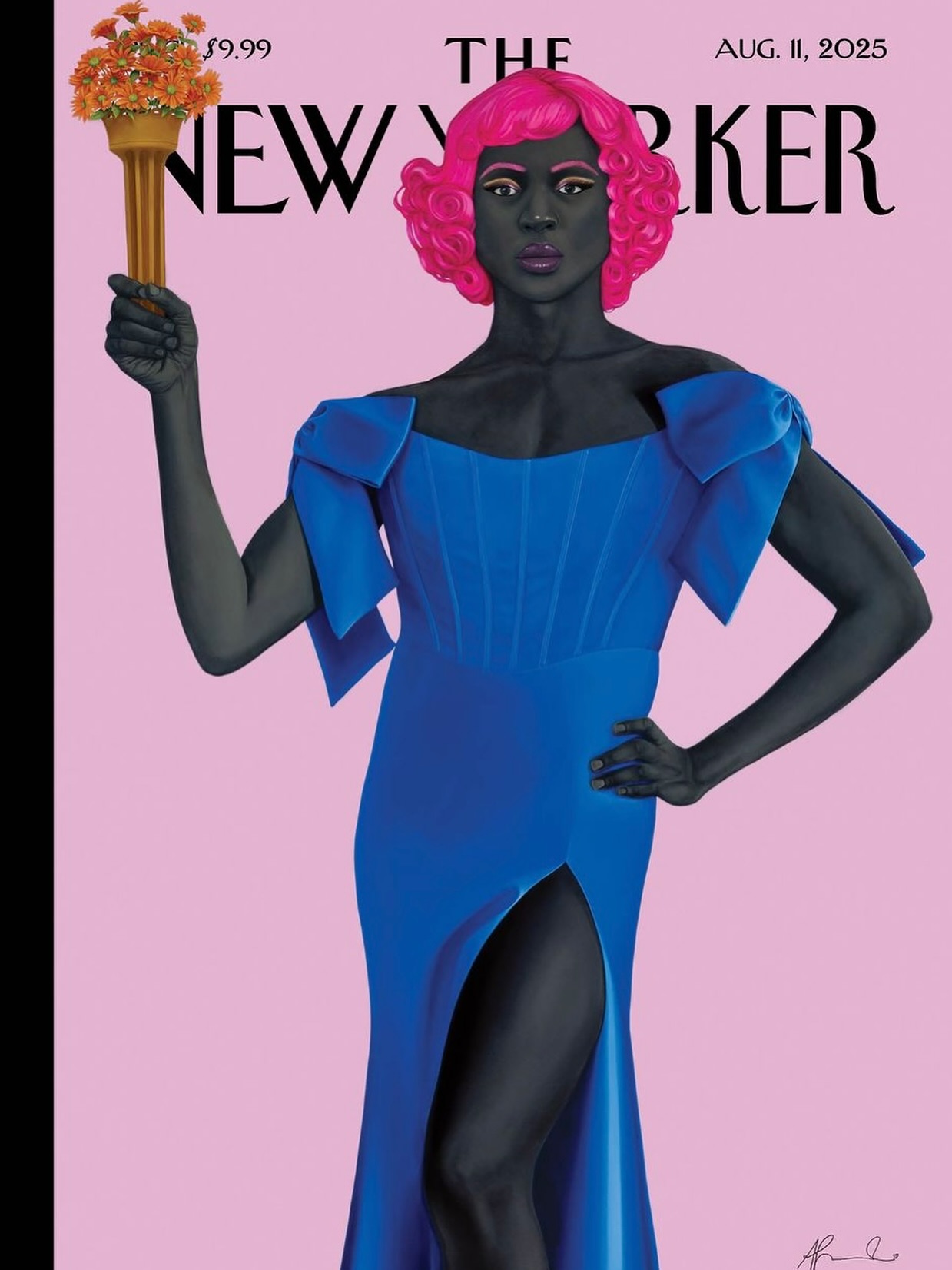 Amy Sherald’s Artistry Shines on The New Yorker’s August Cover Amy Sherald’s Artistry Shines on The New Yorker’s August Cover