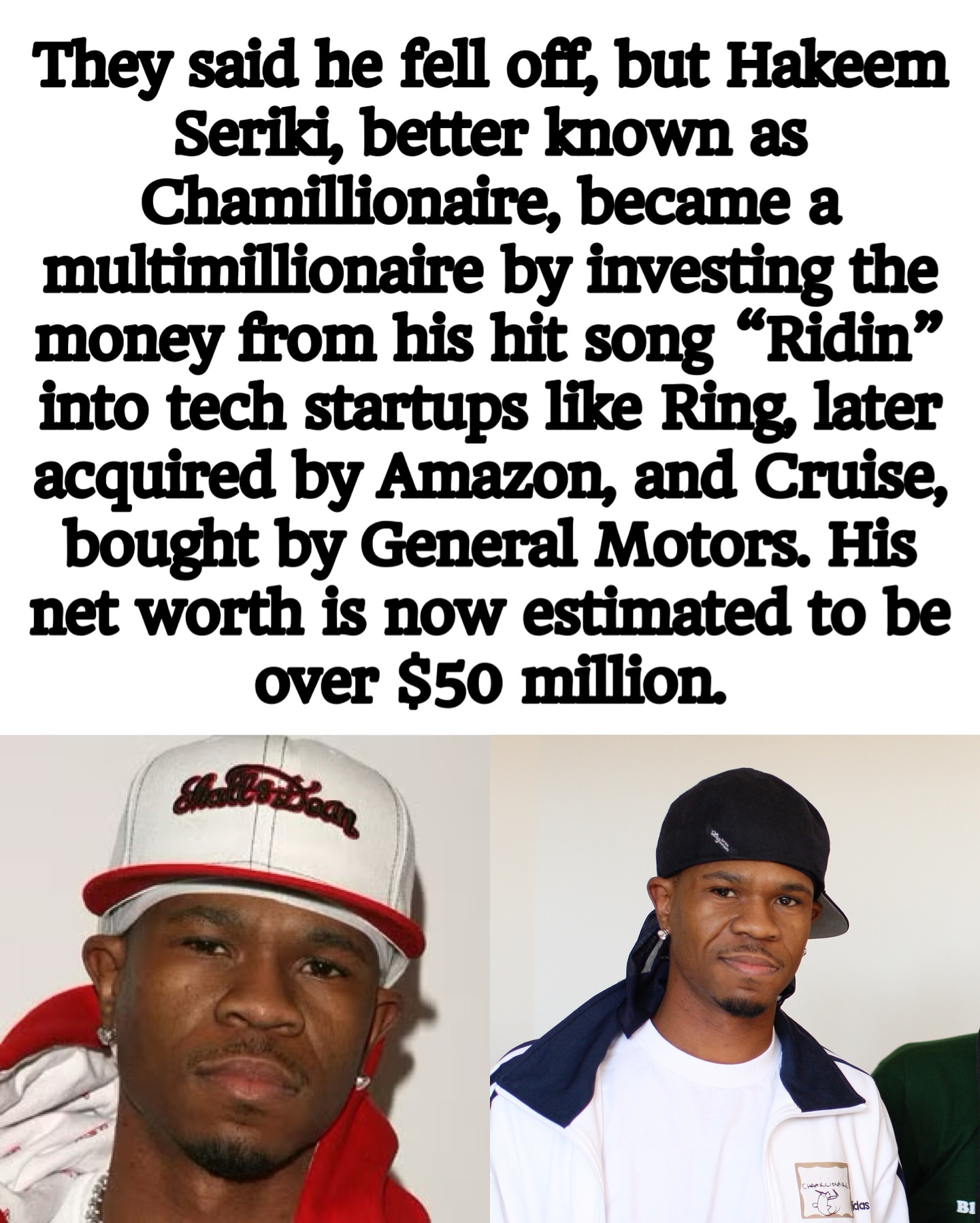 Chamillionaire’s Tech Investments Turn “Ridin'” Money Into Multimillion-Dollar Fortune Chamillionaire’s Tech Investments Turn “Ridin'” Money Into Multimillion-Dollar Fortune