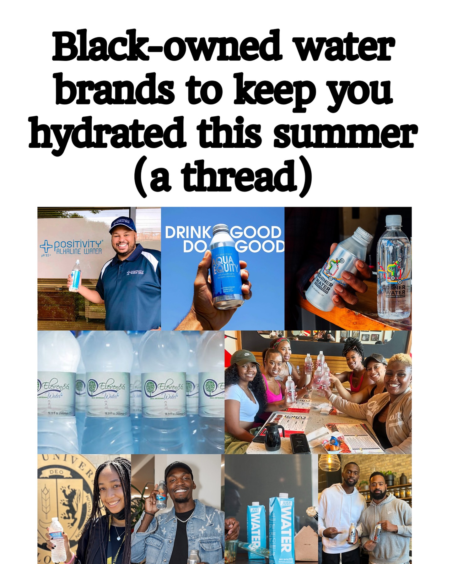 Quench Your Thirst and Support Black Businesses: Discover These Water Brands Quench Your Thirst and Support Black Businesses: Discover These Water Brands