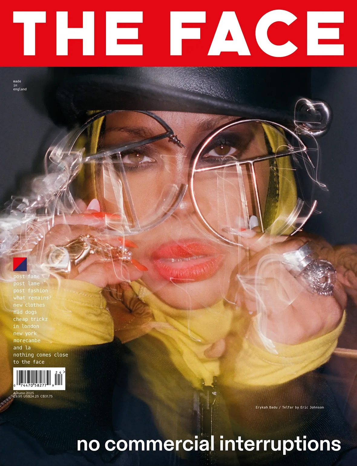 Erykah Badu SHINES on The Face Magazine August Cover! Erykah Badu SHINES on The Face Magazine August Cover!