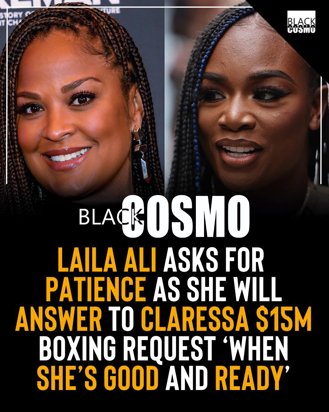 Laila Ali: $15M Shields Fight Offer? Reply Soon! Laila Ali Says She’ll Respond to Claressa Shields’ $15M Fight Offer “Whenever Sh