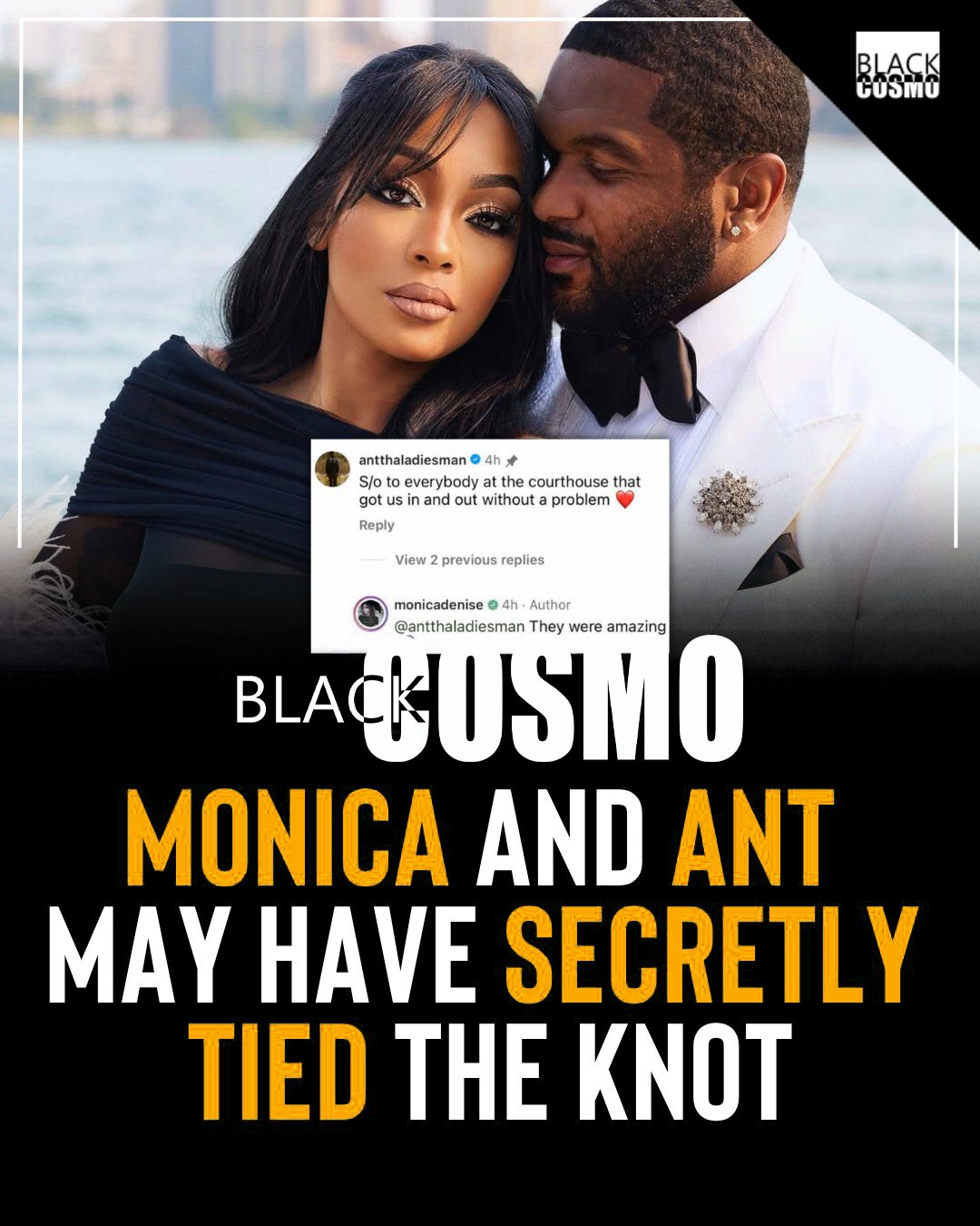 Monica & Anthony: Married Or Courthouse Romance? Monica & Anthony Wilson Spark Marriage Rumors After Courthouse Photo Drop