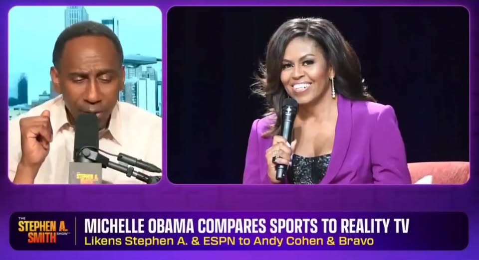 Steph A. Salty About Michelle Obama’s Comments On ESPN Stephen A. Smith “A Bit Salty” Over Michelle Obama’s ESPN Comments (Video and re