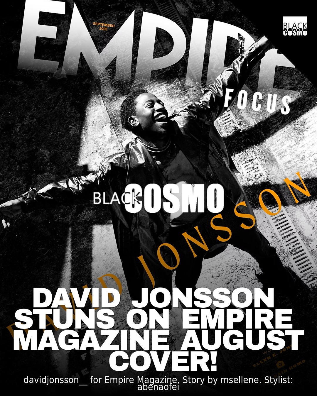 David Jonsson STUNS on Empire Magazine August Cover! David Jonsson STUNS on Empire Magazine August Cover!