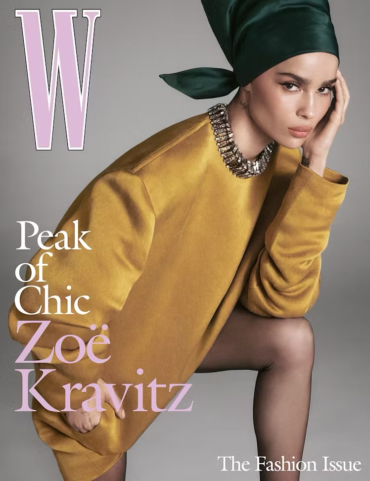 Zoe Kravitz STUNS on W Magazine September Cover, Pat McGrath Does The Damn Thing! Zoe Kravitz STUNS on W Magazine September Cover, Pat McGrath Does The Damn Thing!