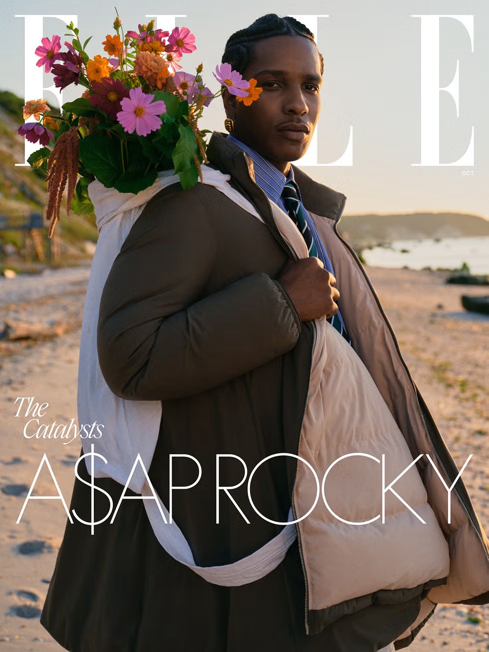 A$AP Rocky Sets the September Issue Ablaze for ELLE USA A$AP Rocky Sets the September Issue Ablaze for ELLE USA
