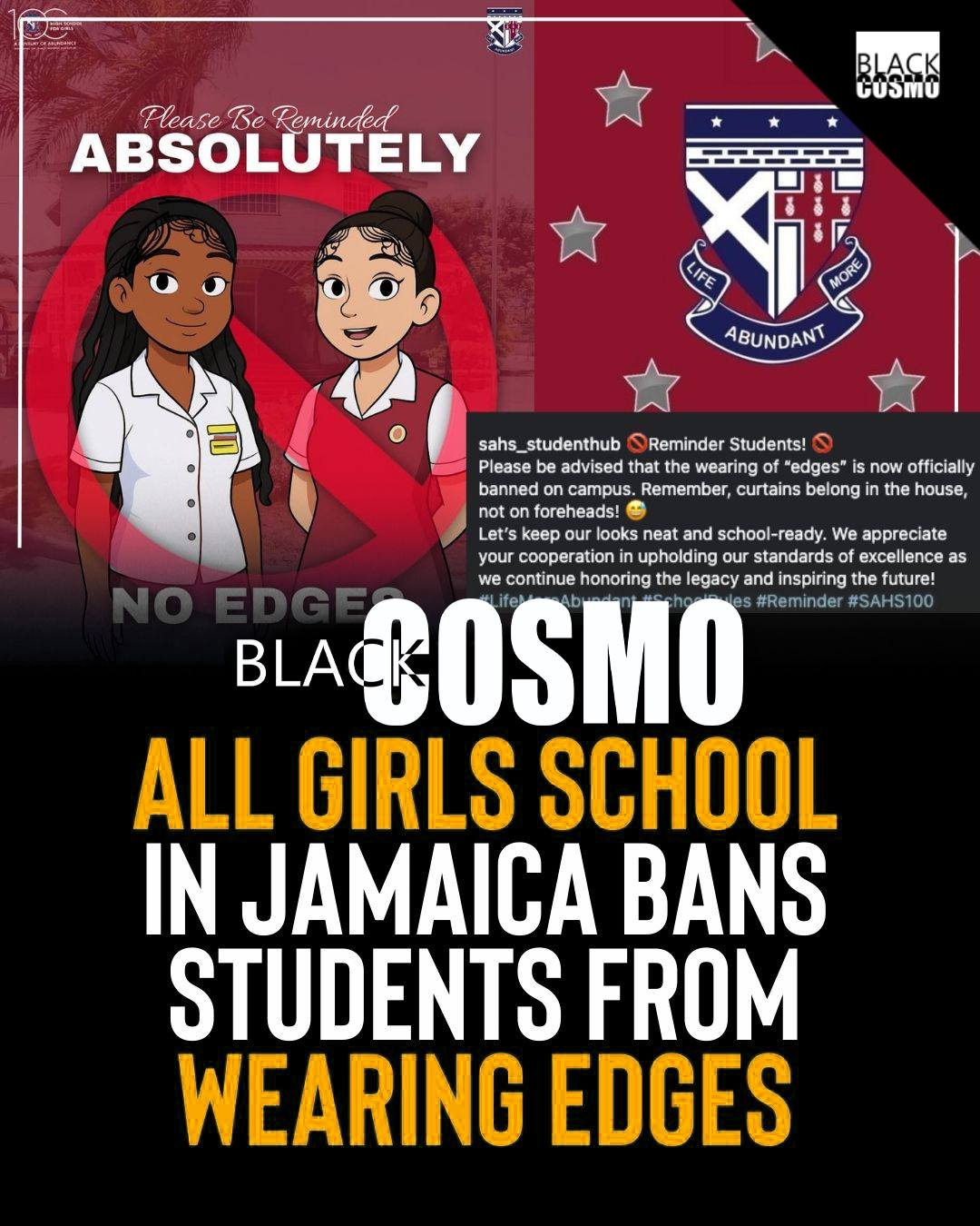 School Bans Styled Edges Jamaica School Bans Styled Edges for Students