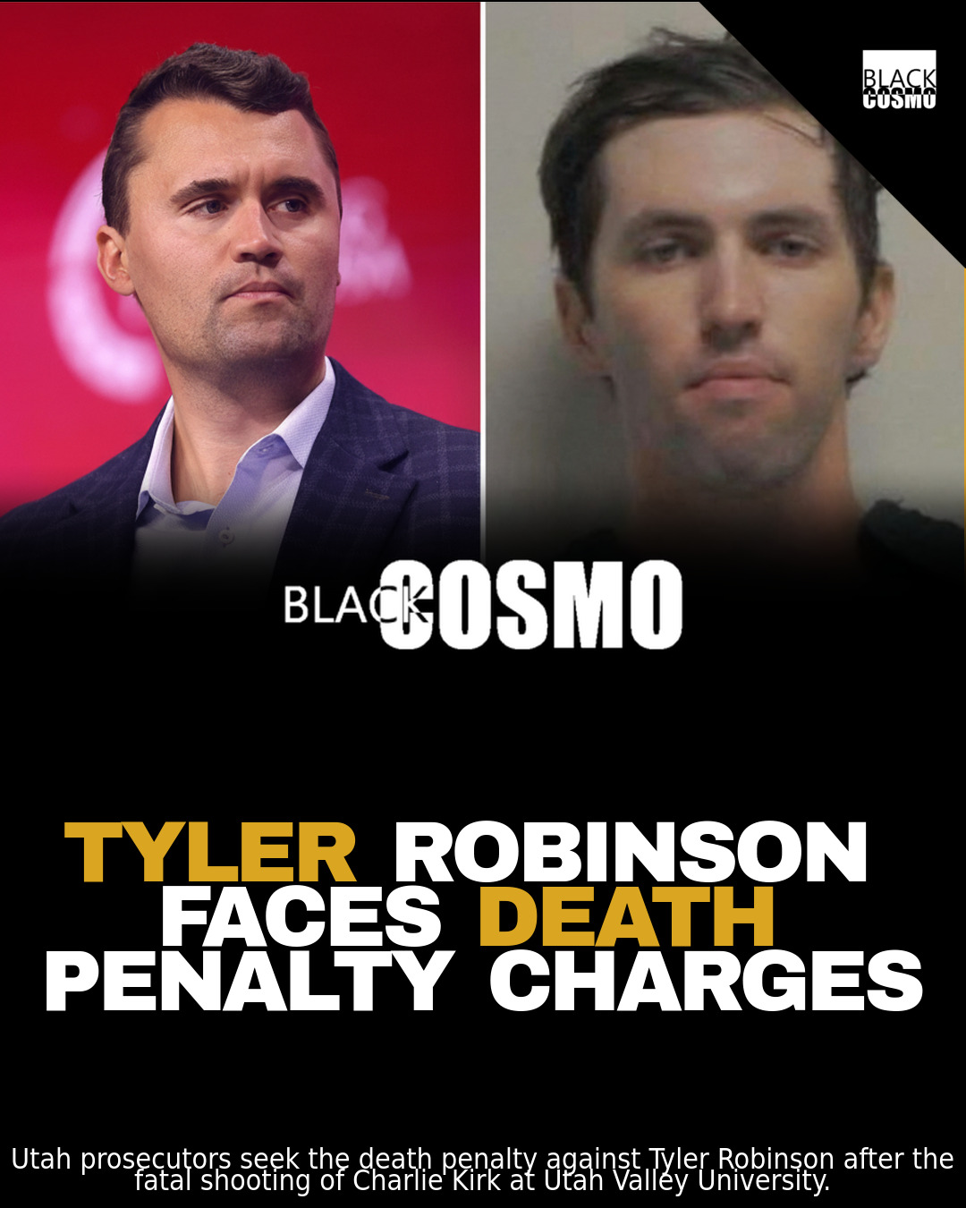 Tyler Robinson: Capital Murder Charges Laid For Charlie Kirk Murder Tyler Robinson: Capital Murder Charges Laid For Charlie Kirk Murder