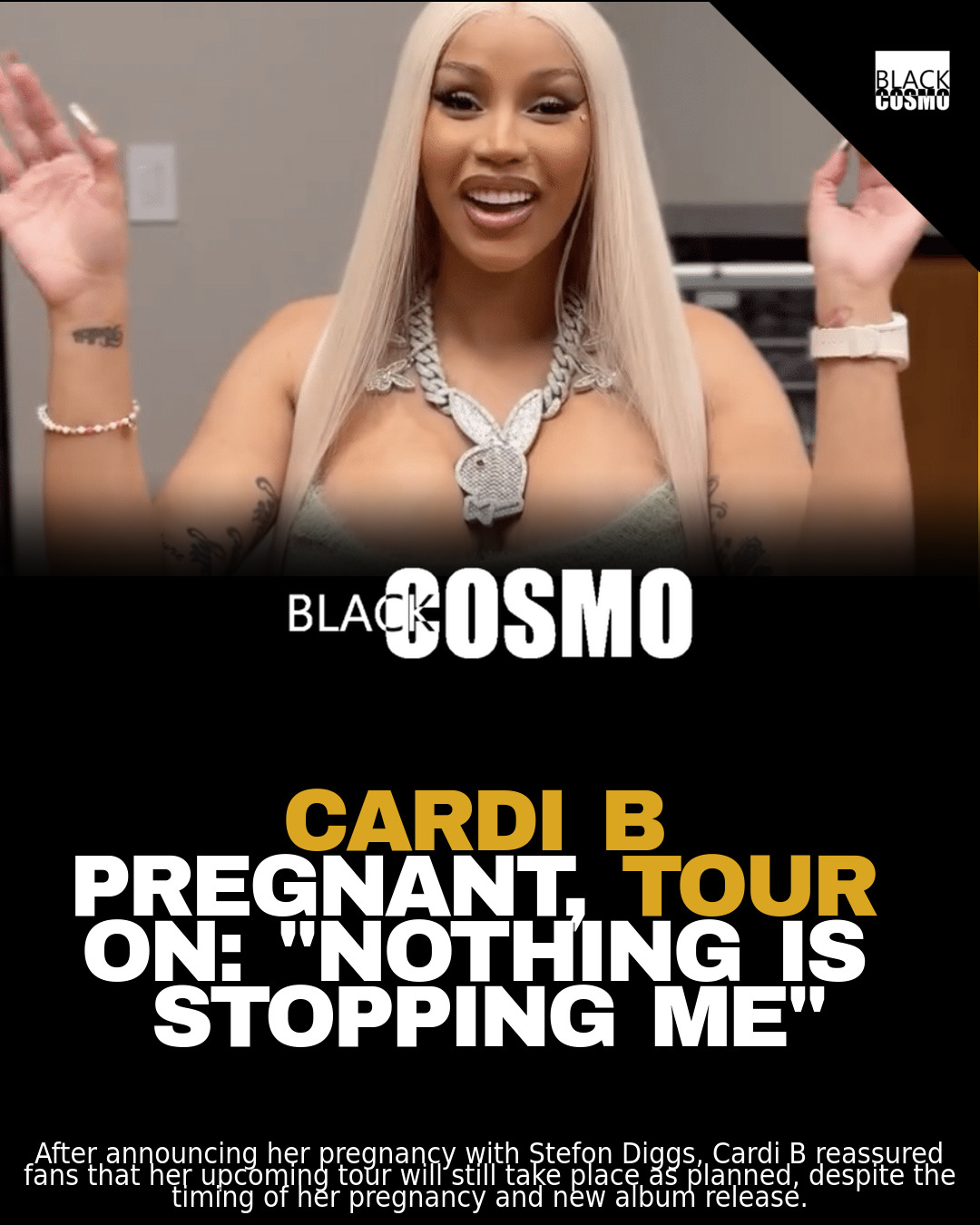 Cardi B Pregnancy: Tour Still On! Promises Fans Cardi B Pregnancy: Tour Still On! Promises Fans