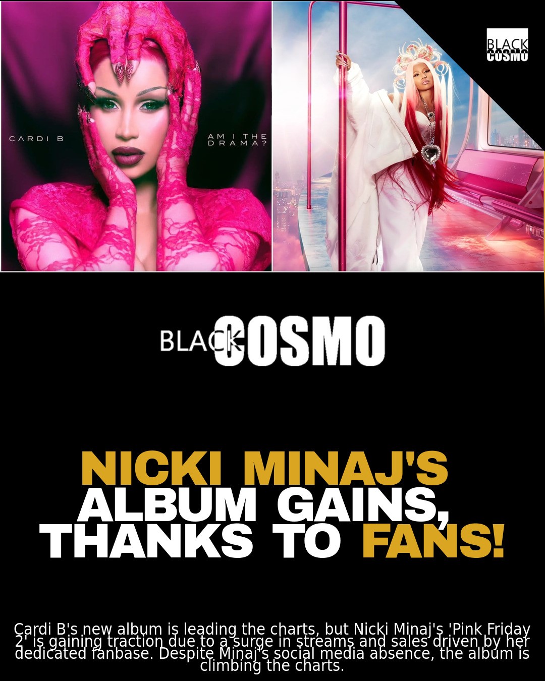 Nicki Minaj's 'Pink Friday 2' Dominates Streams! Nicki Minaj's 'Pink Friday 2' Dominates Streams!