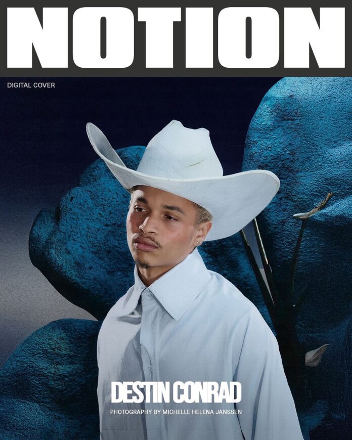 Destin Conrad SLAYS on Notion Magazine October Cover! Destin Conrad SLAYS on Notion Magazine October Cover!