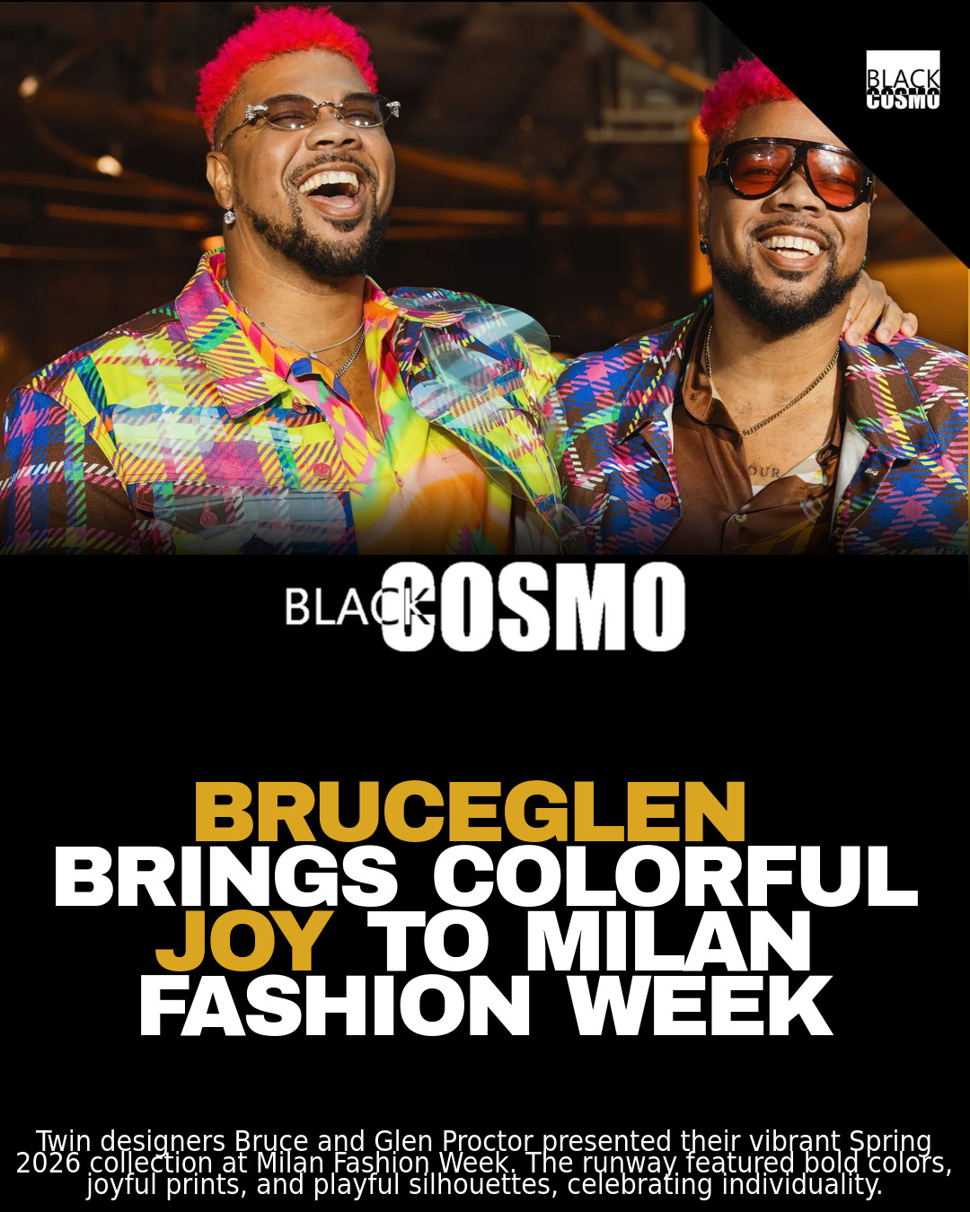Bruce Glen Collection: Joy & Color at Milan Fashion Week Bruce Glen Collection: Joy & Color at Milan Fashion Week