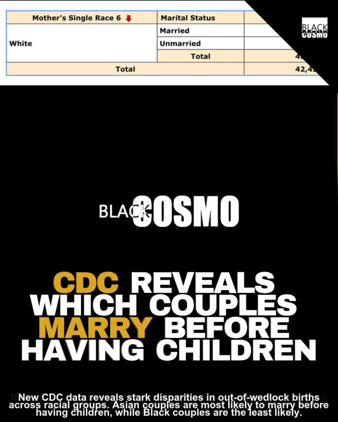 CDC Study: Interracial Births & Unmarried White Moms CDC Study: Interracial Births & Unmarried White Moms