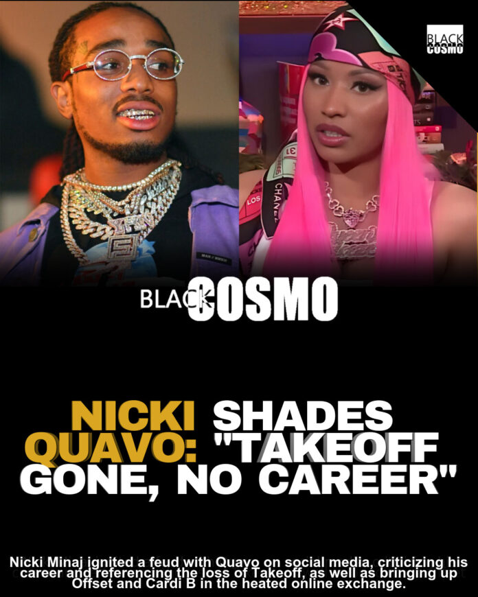 Nicki Minaj Roasts Quavo: “No Career, Takeoff Gone” Nicki Minaj Roasts Quavo: “No Career, Takeoff Gone”