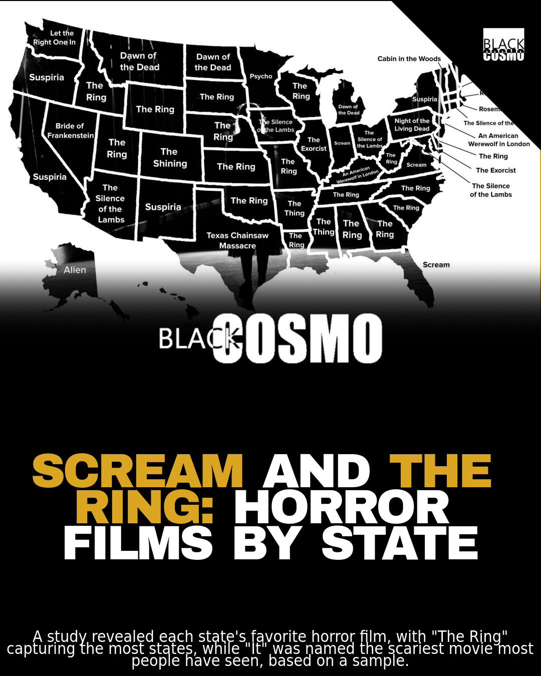 Most Popular Scary Movie by State: Find Yours Here! Most Popular Scary Movie by State: Find Yours Here!