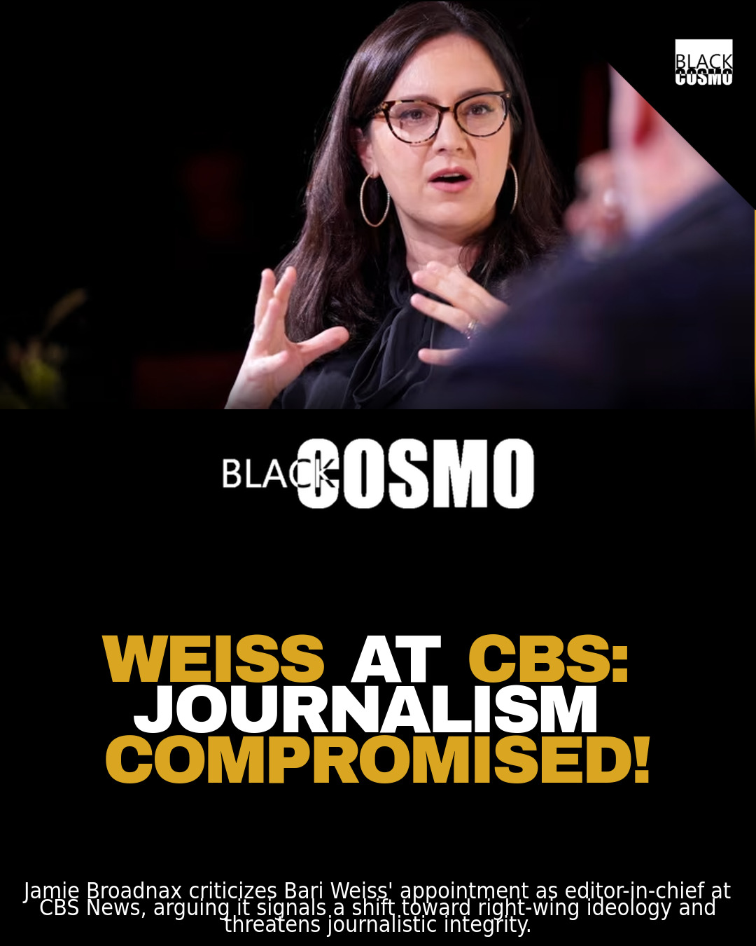 Bari Weiss CBS Appointment: Right-Wing Takeover? Bari Weiss CBS Appointment: Right-Wing Takeover?