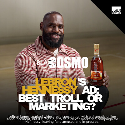 LeBron James Hennessy Ad Trolls the Internet | BlkCosmo Blerds LeBron James Hennessy Ad Trolls the Internet | BlkCosmo Blerds