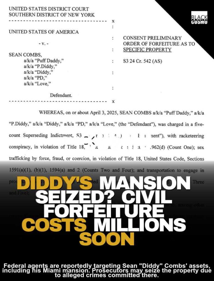 Feds Prepare To Seize Diddy’s Miami Mansion! Feds Prepare To Seize Diddy’s Miami Mansion!