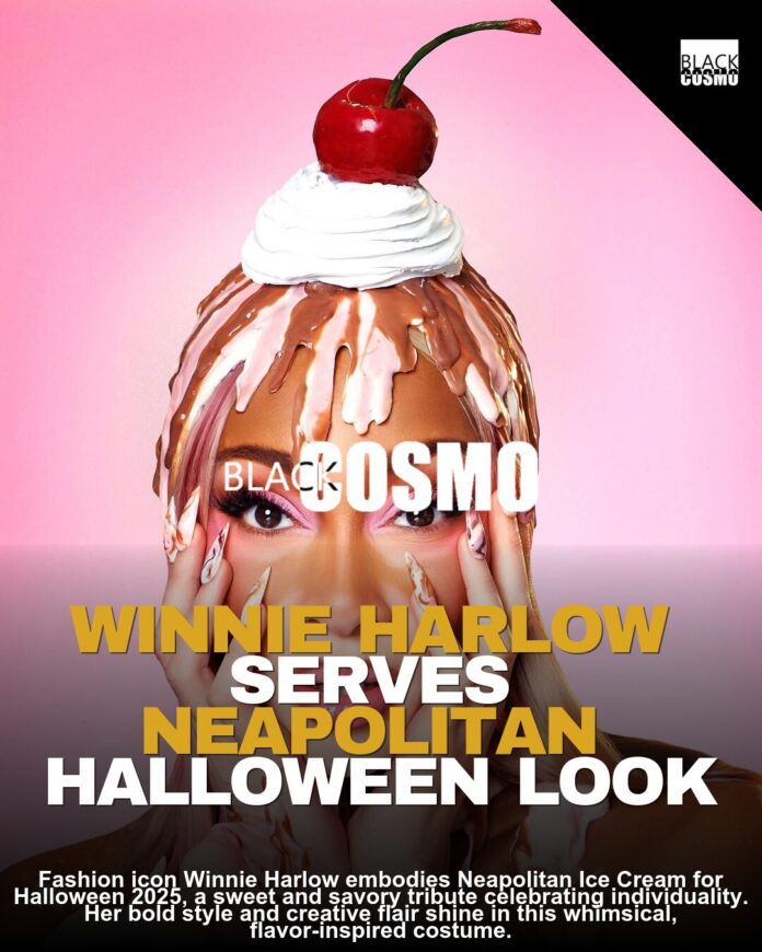 Winnie Harlow’s Neapolitan Halloween Treat Winnie Harlow’s Neapolitan Halloween Treat