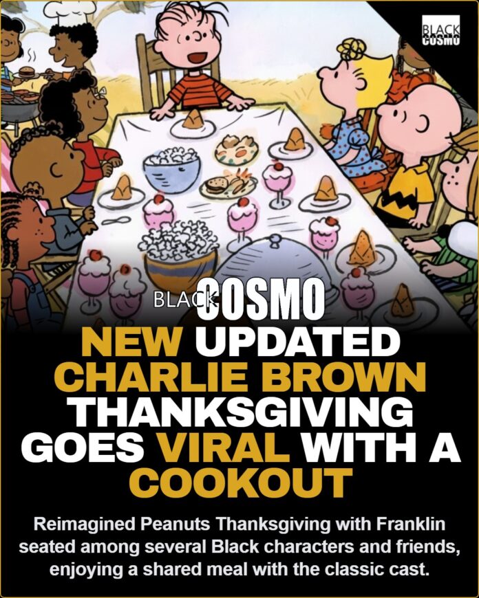 A reimagined Peanuts Thanksgiving where Franklin and more Black characters sit proudly at the table This is how it should’ve been.