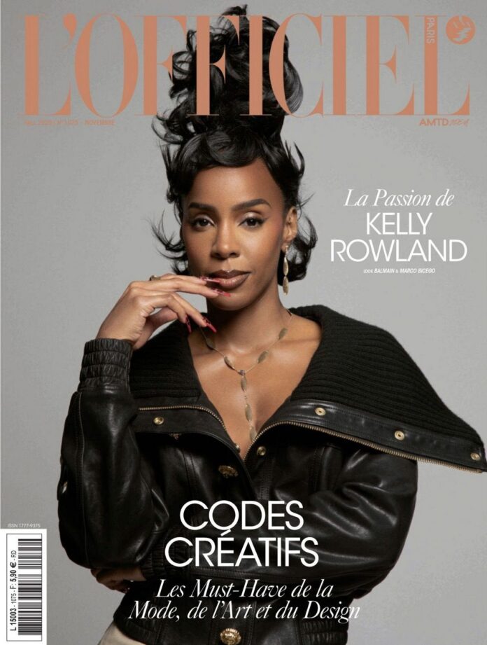Kelly Rowland Stuns for L’Officiel Paris Kelly Rowland for L’Officiel Paris (November 2025)