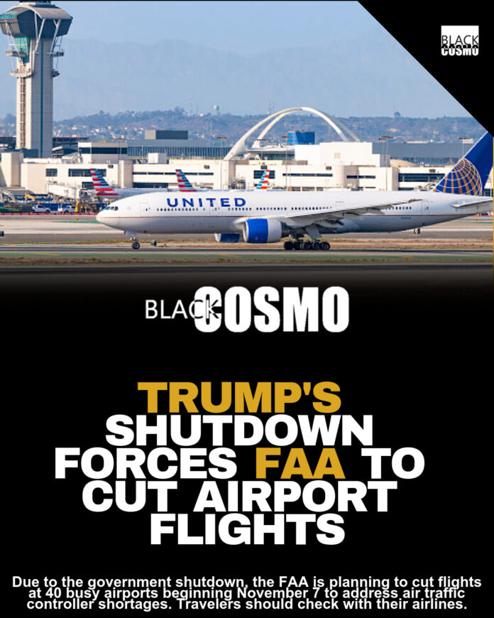 FAA Flight Cuts: 40 Airports Face Reductions Nov 7 FAA Flight Cuts: 40 Airports Face Reductions Nov 7