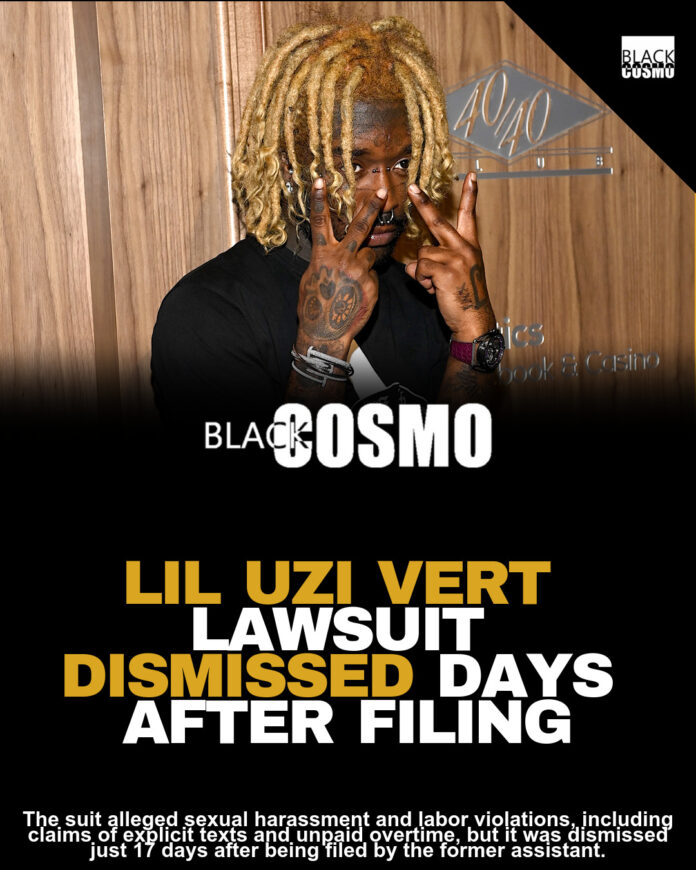 Lil Uzi Vert Ex-Assistant Drops Harassment Lawsuit Lil Uzi Vert Ex-Assistant Drops Harassment Lawsuit