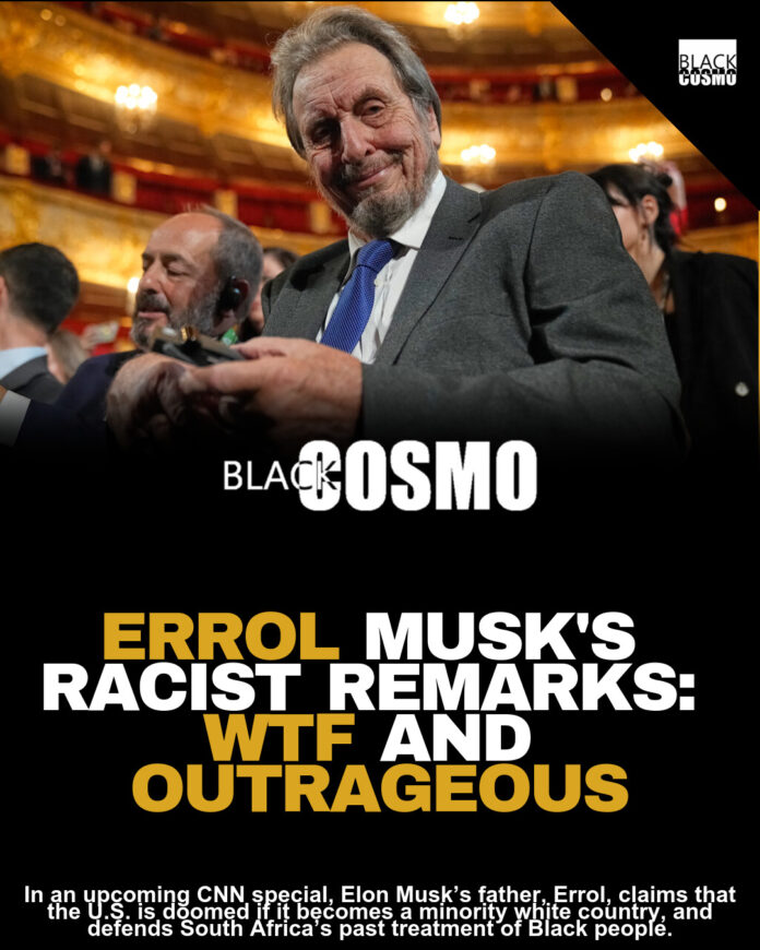 Errol Musk: America Doomed if Whites Become Minority? Errol Musk: America Doomed if Whites Become Minority?