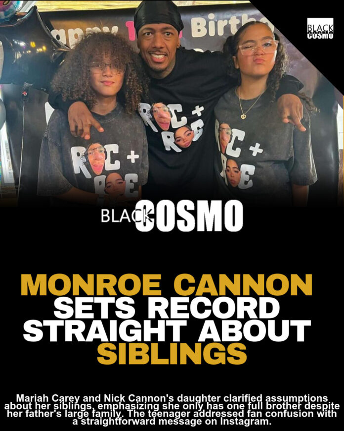 Mariah & Nick’s Daughter: Monroe Sets Sibling Record Straight Mariah & Nick’s Daughter: Monroe Sets Sibling Record Straight