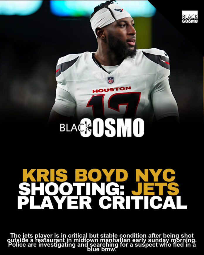 Kris Boyd Shot: Jets CB Injured in NYC, Critical Condition Kris Boyd Shot: Jets CB Injured in NYC, Critical Condition