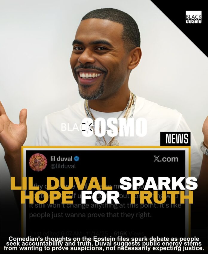 Lil Duval on Epstein Files Lil Duval on Epstein Files