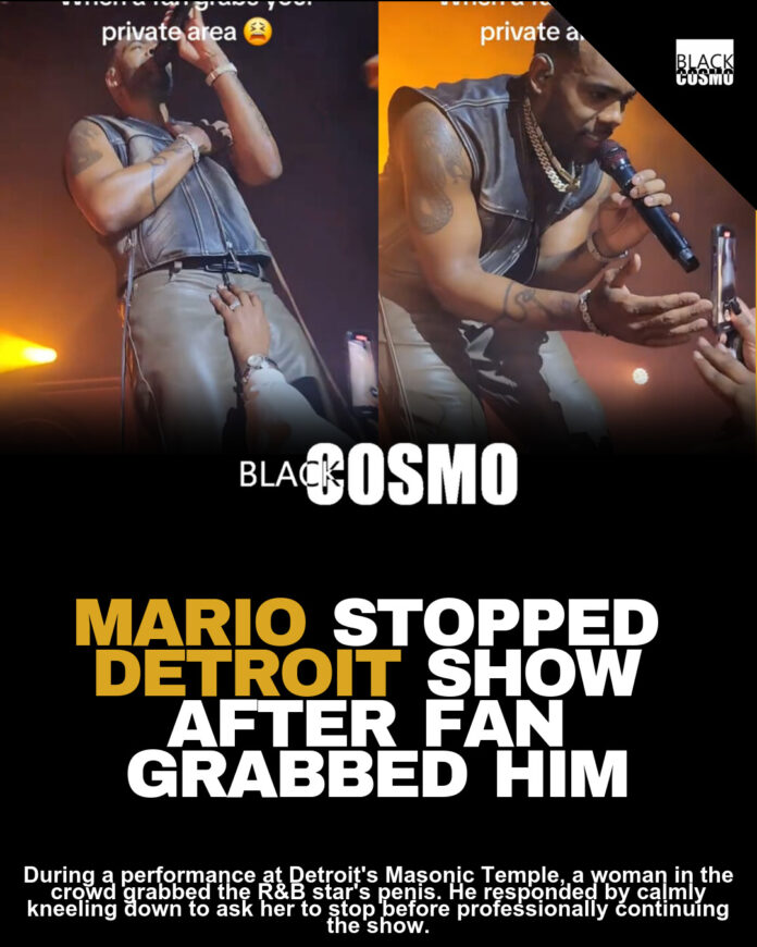 Mario Confronts Fan for Grabbing Him On Stage in Detroit Mario Confronts Fan for Grabbing Him On Stage in Detroit