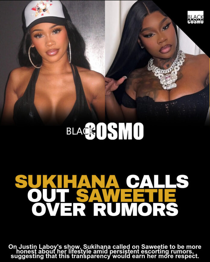 Sukihana on Saweetie’s Alleged Escort Lifestyle Rumors Sukihana on Saweetie’s Alleged Escort Lifestyle Rumors