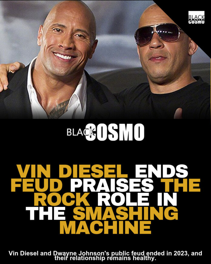 Vin Diesel Ends Rock Feud! Praises Smashing Machine. Vin Diesel Ends Rock Feud! Praises Smashing Machine.