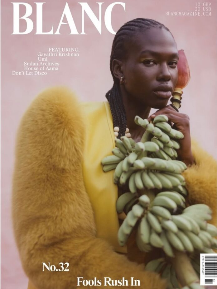Abuk Yor is a Vision for Blanc Magazine’s December Cover Abuk Yor is a Vision for Blanc Magazine’s December Cover