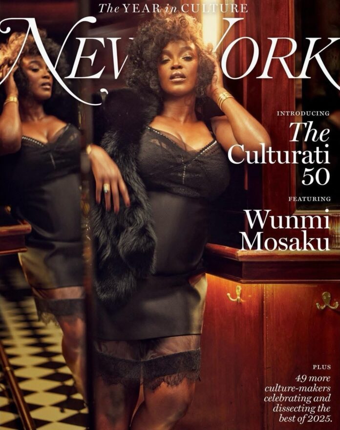 Wunmi Mosaku, Crowned by Vernon François, Shines on New York Magazine’s December Cover. Wunmi Mosaku, Crowned by Vernon François, Shines on New York Magazine’s December Cover.