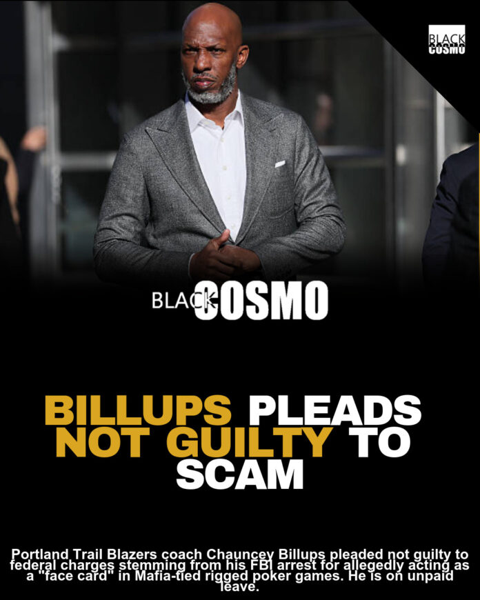 Portland Trail Blazers Head Coach Chauncey Billups Pleads Not Guilty to Multiple Charges Following FBI Arrest for Illegal Gambling Portland Trail Blazers Head Coach Chauncey Billups Pleads Not Guilty to Multiple Charges Following FBI Arrest for Illegal Gambling